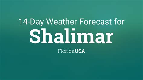 shalimar fl weather